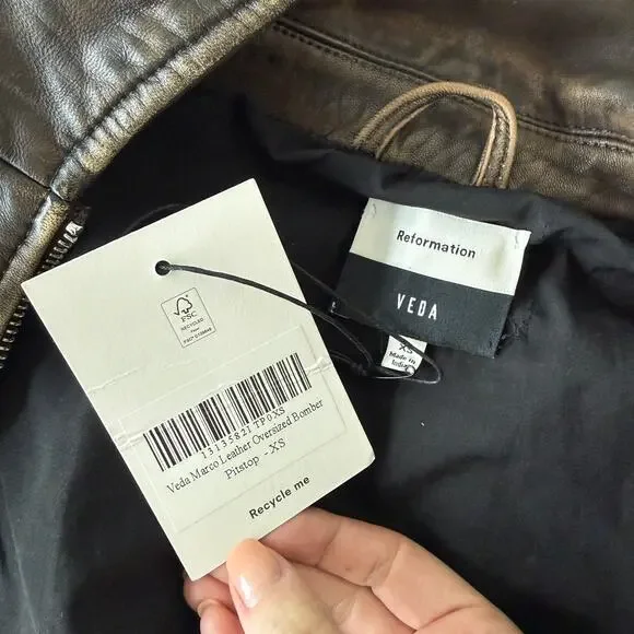 Reformation Veda Marco Leather Jacket - Picture 5 of 5